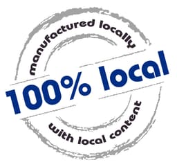 100% locally manufactured with local content